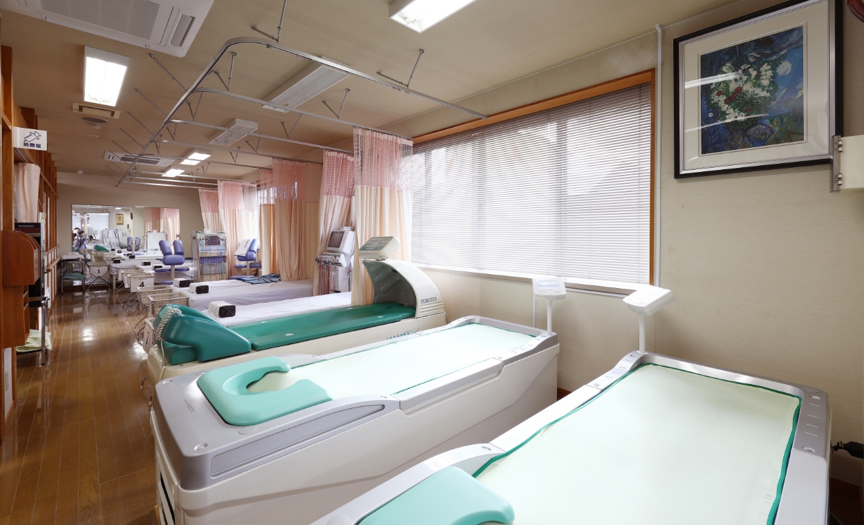 院内に設置されたリハビリ機器